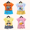 2PCS mother Kids Clothes Children's Sets Boys Girl T-shirt Shorts Summer Cotton Short sleeve Baby Children Clothing Toddler Suit