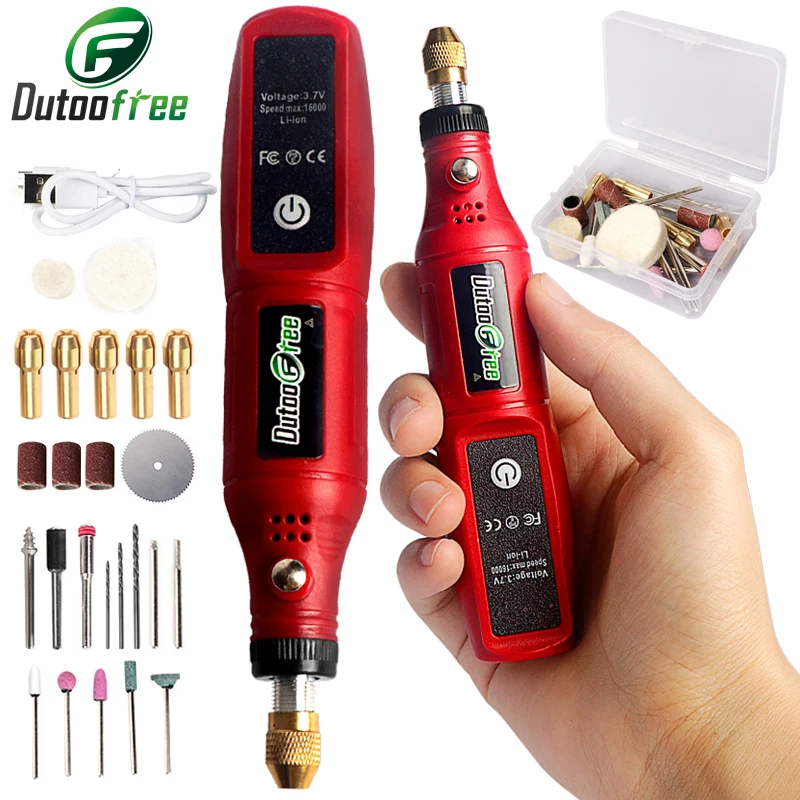 21000rpm USB Cordless Rotary Tool Dremel Mini Drill Engraving Pen