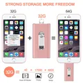 4 IN 1 USB Flash Drive for iphone 12/8/7/7Plus/8/X/11 Usb/Otg/Lightning 128GB 64GB Pen Drive For iOS External Storage Devices preview-5