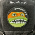 Cowabunga It is - Funny Embroidered Morale Patch with Hook & Loop Fastener for Backpacks, Uniforms, Jackets & Hats preview-4