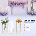 Gold Wedding Flower Stand Pack of 4, 24 Inch Tall Vase Column Stand Flower Holder for Table Home Party Wedding Decorations preview-5