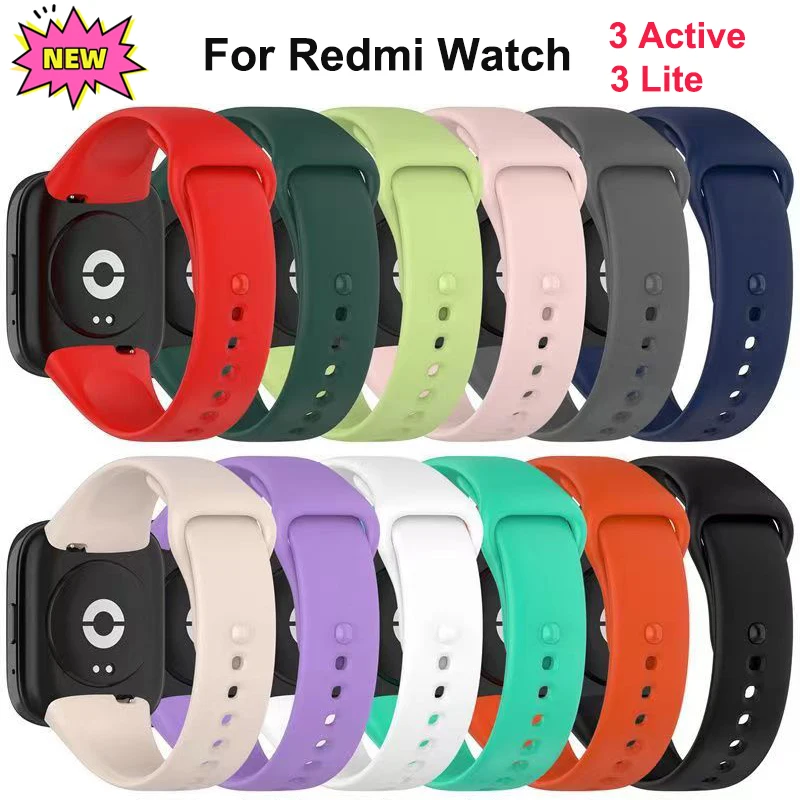 Silicone Strap For Xiaomi Redmi Watch 3 Active 3lite Replacement