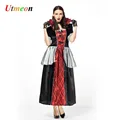 Halloween Costumes for Women Victorian Style Queen Vampire Costume with Ruffled Sleeves preview-2