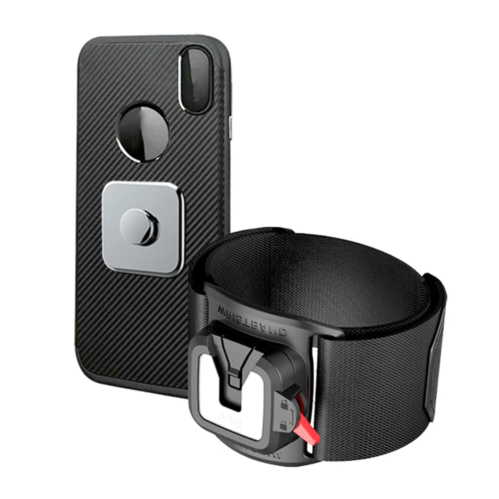 Wristband Phone Holder 360Rotatable Universal Sports Wristband For Smartphones Detachable Running Armband For Hiking Biking-animated-img