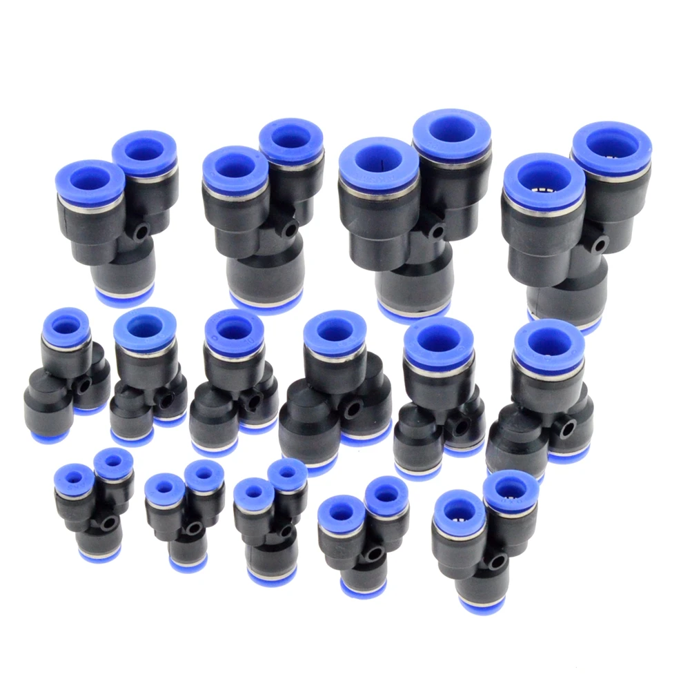 Pneumatic Fitting Pipe Air Connector Tube Quick Release Fittings Water Push  In Hose Plastic 4/6/8/10/12/14mm PU PY Connectors