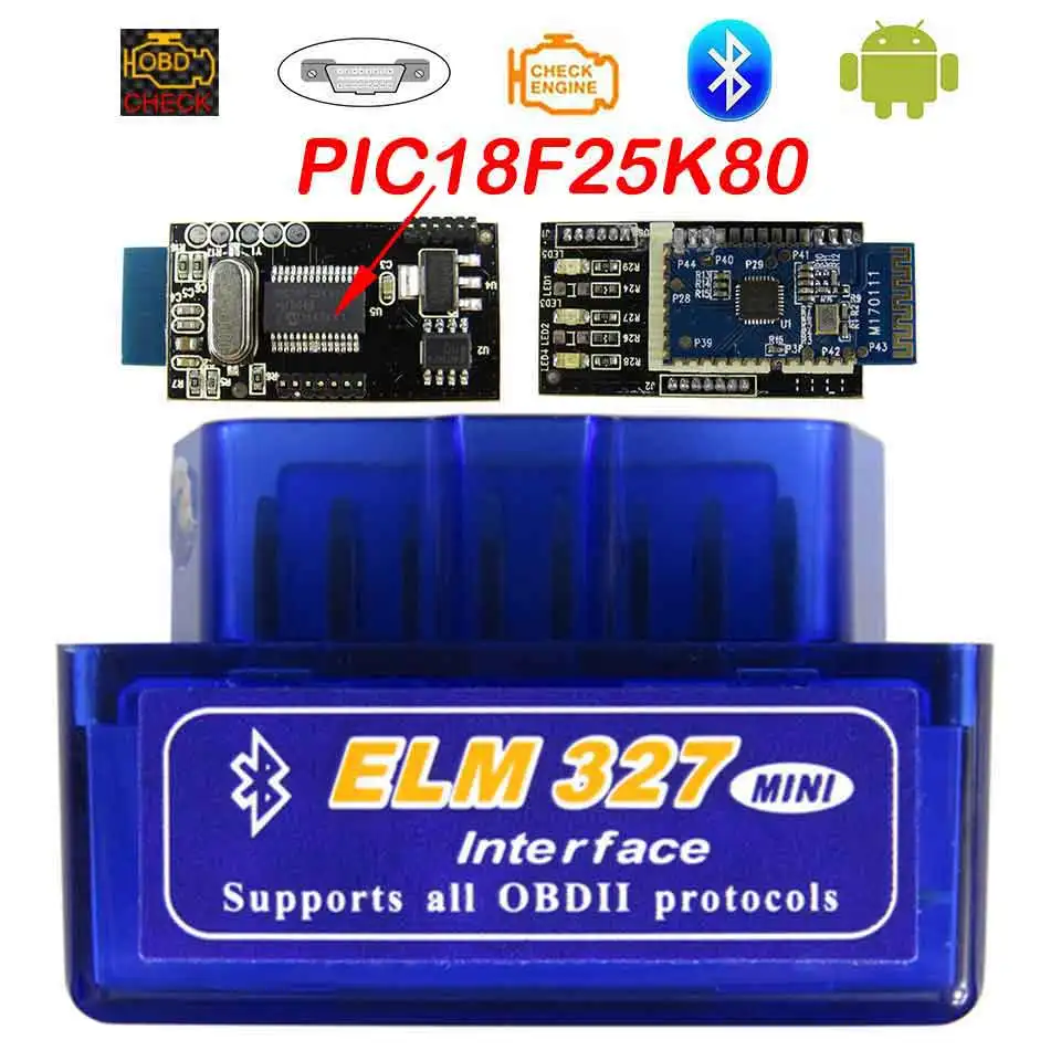 Super Mini Elm327 Bluetooth OBD2 V1.5 Elm 327 V 1.5 OBD 2 Auto Diagnostic Scanner For Car Elm-327 OBDII Code Diagnostic-Tools-animated-img
