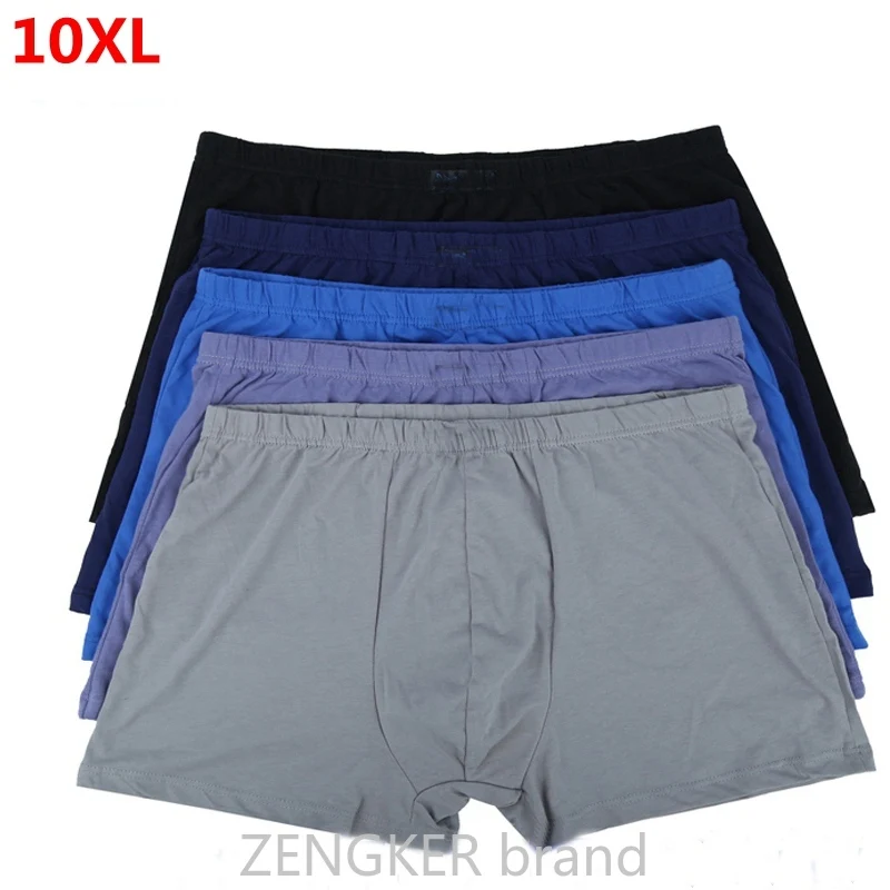 Large Size Male  Cotton Underwears Loose  Boxers Oversized Panties 10XL 9XL 8XL7XL Belts Big Yards Men's Boxer Plus Size-animated-img