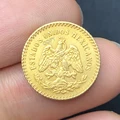 1945 Mexican 15.5mm 2.5 peso gold coin, eagle bite snake replica collection commemorative medal, old money, challenge coin, gift preview-4