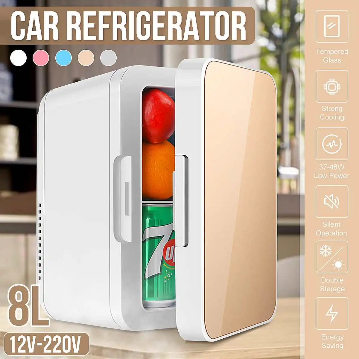 Купить Алиэкспресс Car Fridge 8L Portable Refrigerator 8L Mini Fridge