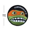 Cowabunga It is - Funny Embroidered Morale Patch with Hook & Loop Fastener for Backpacks, Uniforms, Jackets & Hats preview-2