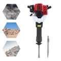 Light Weight Power Drill Digging Machine Hand-Held Rock Drill Breaker (One Tip And One Flat) for Road-Building and Telecom Works