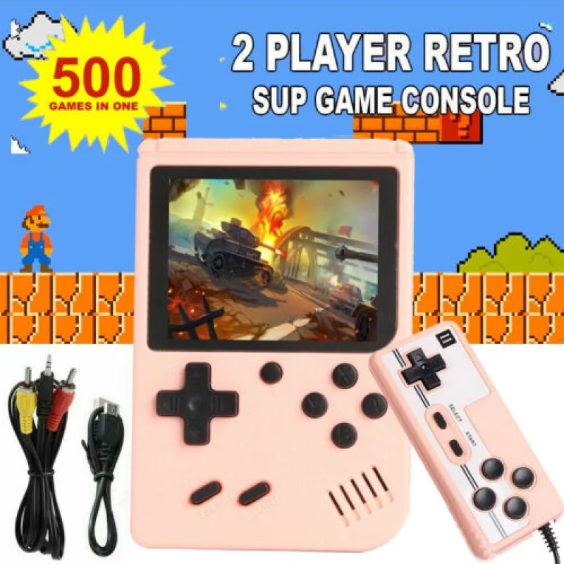Built-in 500+ Handheld Game Player 5 inch Handheld Classic arcade retro games Video Game Console for Gameboy Output Emulator TV-animated-img