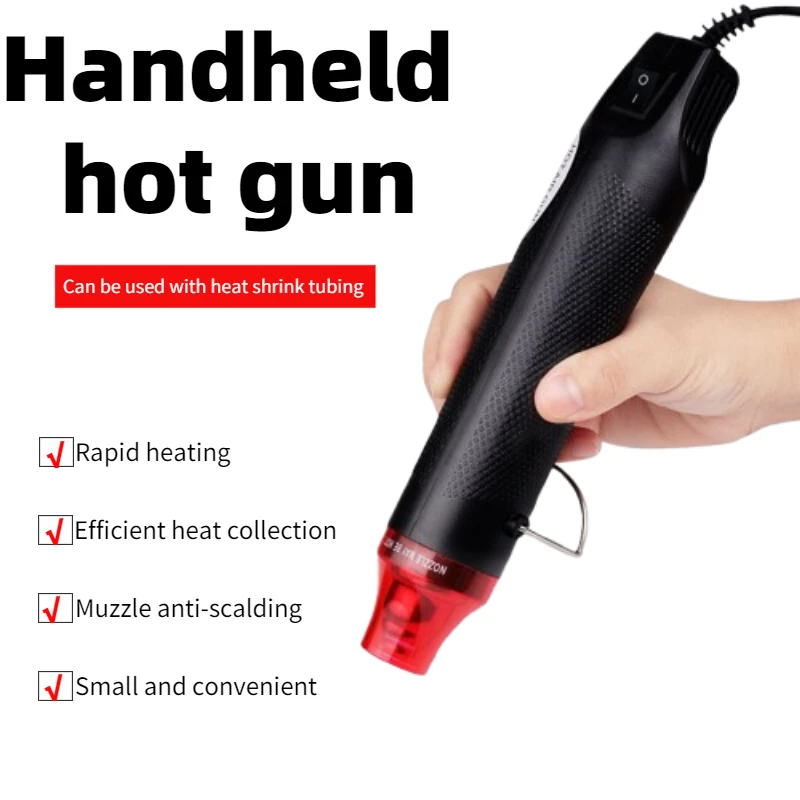 DIY Mini Hot Air Gun Hot Air Welding Station Car Cling Film Welding Temperature Air Gun Electric Blower Shrink Tube 220V-animated-img