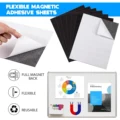 5 Sheets Adhesive Magnetic Sheets with Adhesive Backing 16Mil 0.04mm 4R /A4in Flexible Magnet Sheets With Adhesive Sticky preview-4