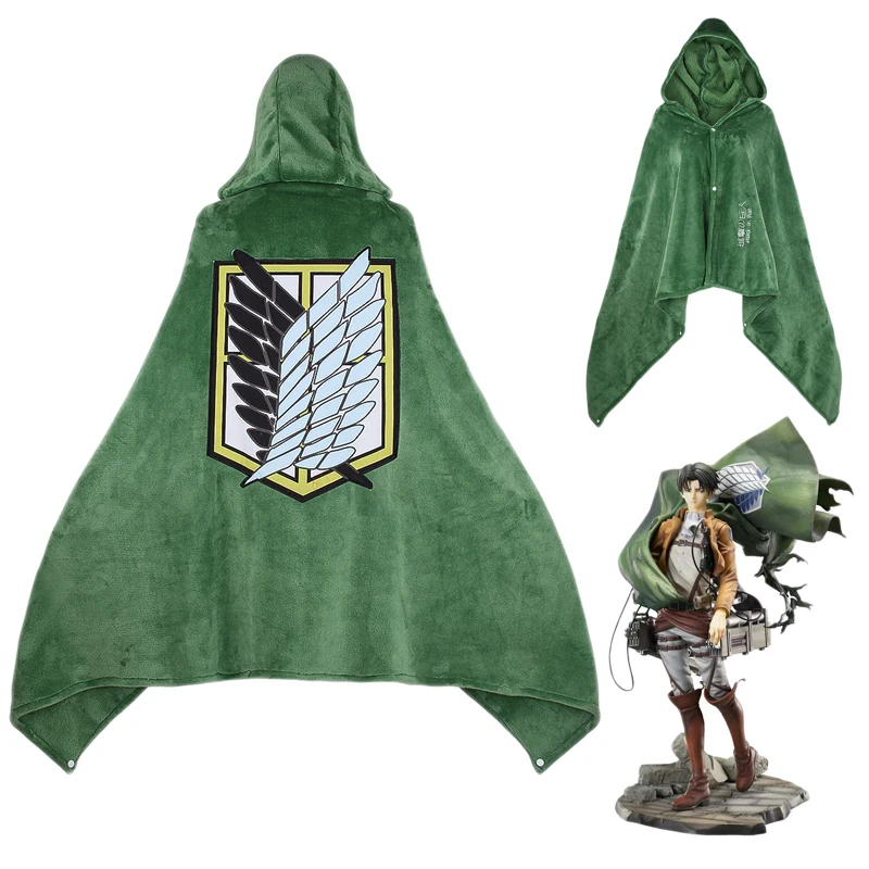 Купить Костюмы и аксессуары для Пурима Attack on Titan Blanket Flannel Cape Cloak Shingeki No