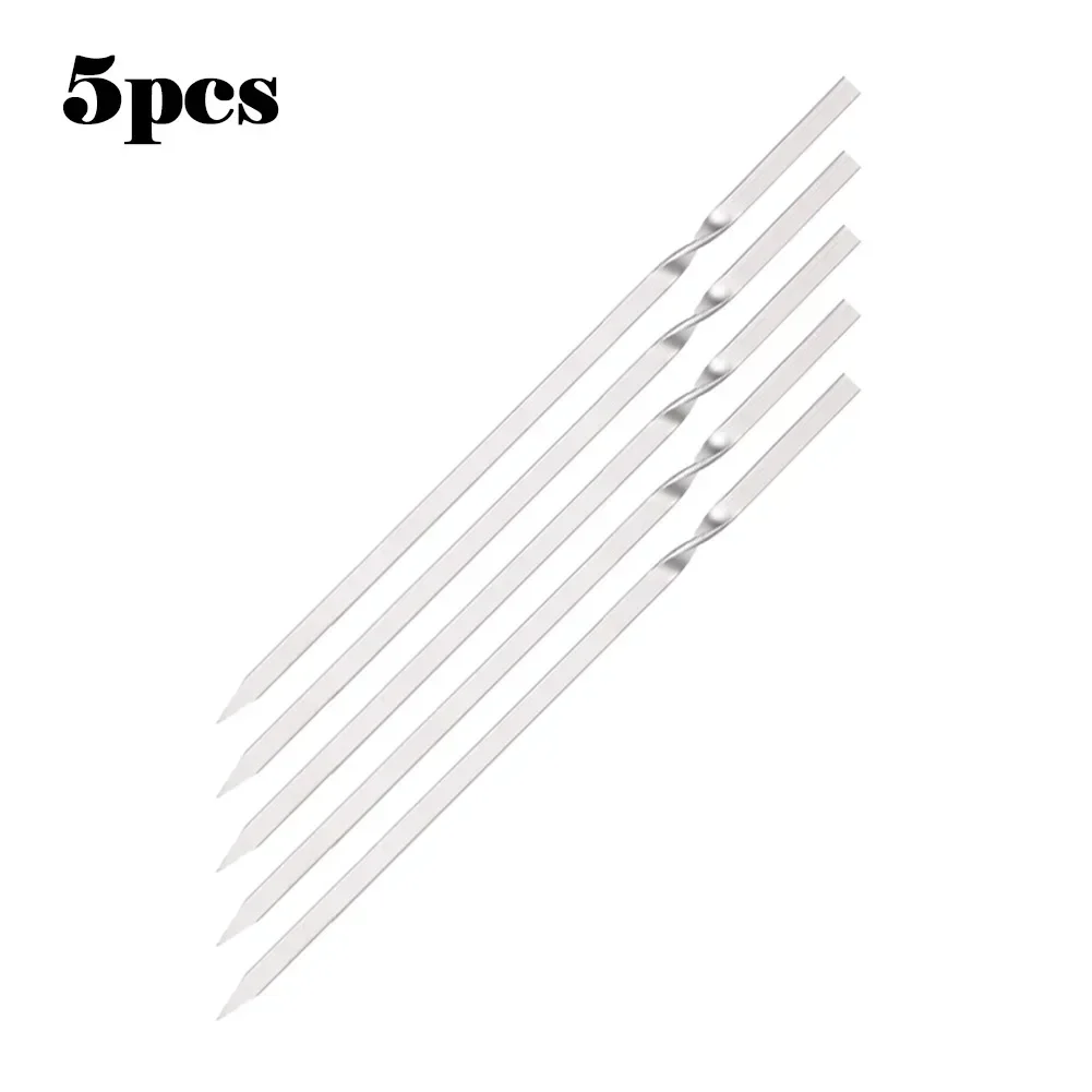 Part Barbecue Skewers Useful Professional BBQ Backyard Barbecue Skewers Camping Flat Functional Grilling Kabob-animated-img