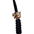 African Piranha Brass Knife Beads Flashlight Lanyard Pendants Outdoor Tool Retro Paracord Beads Fish Charms Accessories preview-4