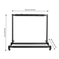 Universal Multi Guitar Floor Stand 5/9 Guitars Display Storage Stand Folding Guitar Iron Frame Bracket Holds preview-1