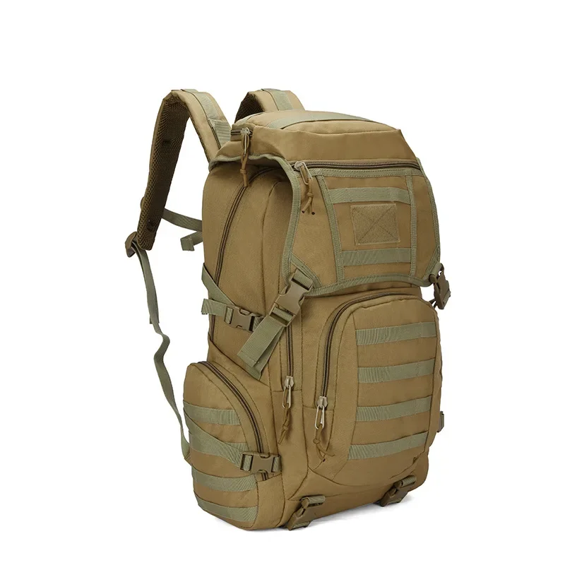 Large Capacity Outdoor Sports Bag Tactical Backpack Outdoor Fishing Hiking Camping Rucksack Bag 50L-animated-img