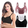 3 Pcs/Pack Breathable Maternity Pregnant Bras Comfort Breastfeeding Sleep Bralette Women Wireless Seamless Nursing Underwear