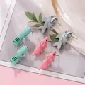 2pcs/1pair Animal Cartoon Stud Earring For Women Cute Dinosaur Little Dog Whale Clay Bite Ear Jewelry Funny Gifts Fashion preview-2