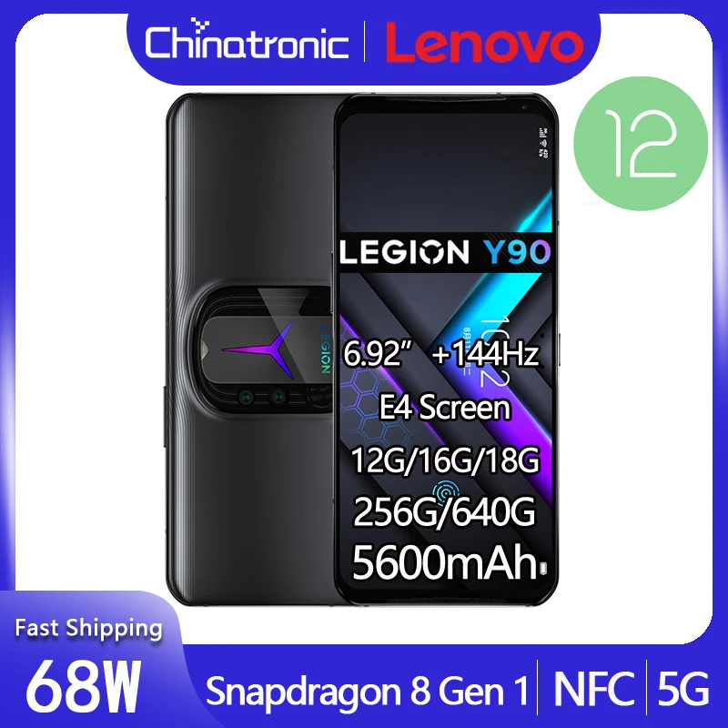 Lenovo Legion Y90 Gaming Phone 256GB 5G Mobile Phone 6.92