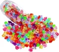 100pcs Multicolored Fake Crushed Ice Rock Plastic Gems Jewels Acrylic Rock Crystals Treasure Fake Diamonds Plastic for Kids Toy preview-4