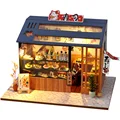 Casa Diy Wooden Miniature Doll House Small House Kit 3D Puzzle Assembly Building Toys With Furniture LED Lights Dollhouse Gifts preview-1