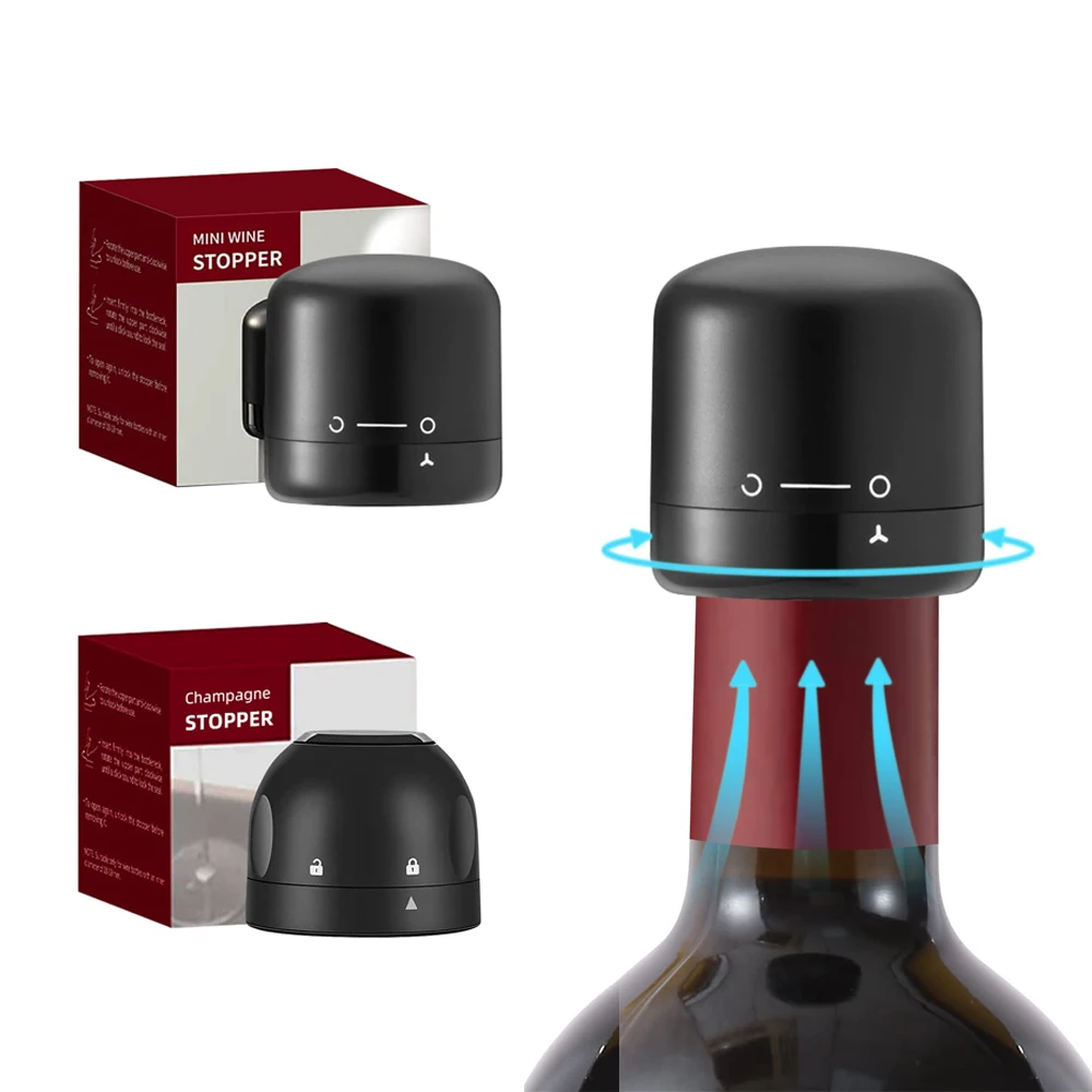 Купить Алиэкспресс Viboelos Vacuum Red Wine Champagne Bottle Stopper