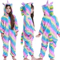 Adults Animal Onesies Unicorn Kigurumi Pajamas Sleepwear Women Men Winter Unisex Lion Deer Costumes Kids Cartoon Flannel Pajamas preview-4