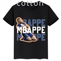 Brand Mbappe Avatar Printed Children's Clothing Summer Kid's Short-sleeved Sports Cotton T-shirt Personalized Baby Tops for Boys