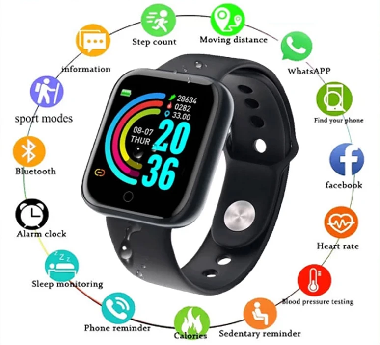 Blood pressure smart watch best sale and heart rate monitor