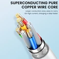 66W 6A USB C Cable Super Charge Cable For Huaweo Mate 40 50 Fast Charging Type C Cable For Xiaomi 11 10 Pro OPPO R17 USB-C Cord preview-5