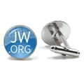 New Arrival JW.ORG Cufflinks Steampunk Jehovah's Witnesses Glass Dome Cuffs Jewelry Handmade Gifts Round Shirt Cuff