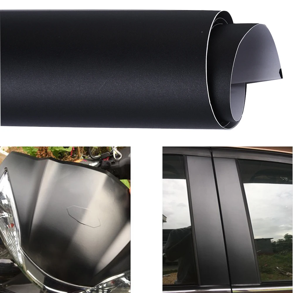 PVC Stain Black Film Vinyl Wrap for Car Interior Exterior Styling Motorcycle Body Film Decals Sheets-animated-img