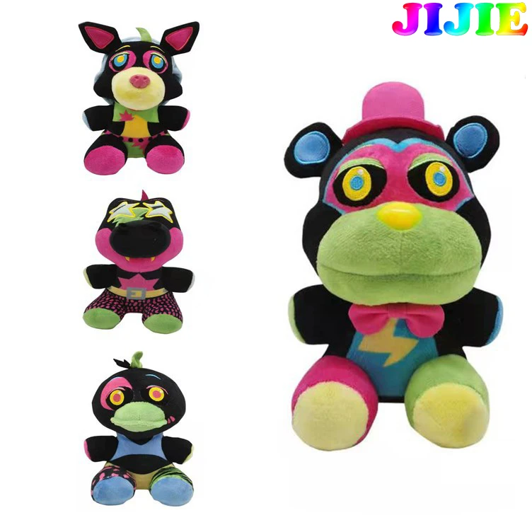 25cm Plush Doll Vannie Glamrock Freddy Glamrock Chica Montgomery Gator  Roxanne Wolf Stuffed FNAF Toys