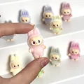 Cartoon Labubu Series Mini Flocking Exquisite Cute Doll Gift Diy Pendant Accessories Decoration Kawaii Toys Gift preview-4