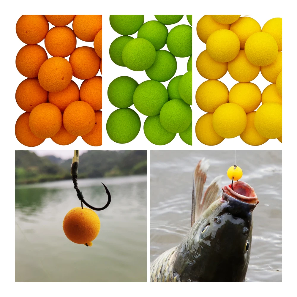 Carp Fishing Pop Ups Boilies Beads Floating Eva Ball Flavor Mainline Baits Lures, Size: 17 mm, Other
