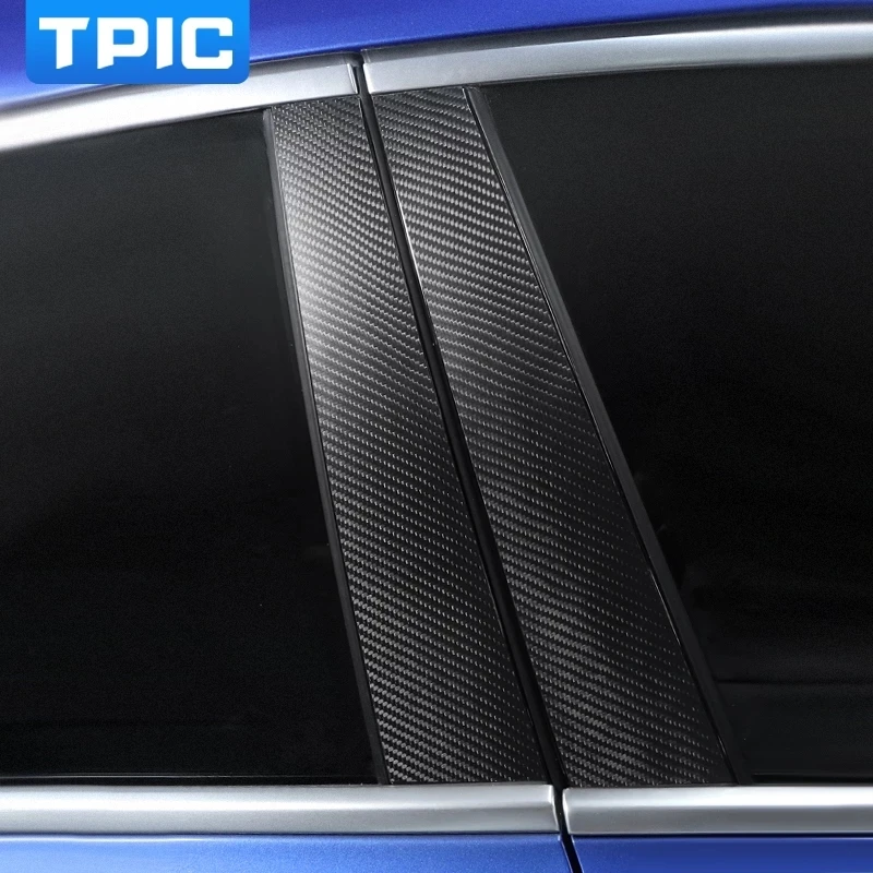 Carbon Fiber Car Window B-pillars Decorative Sticker For BMW E60 E90 F30 F10 F20 F07 E70 E84 E46 Car Styling Trim Accessories-animated-img