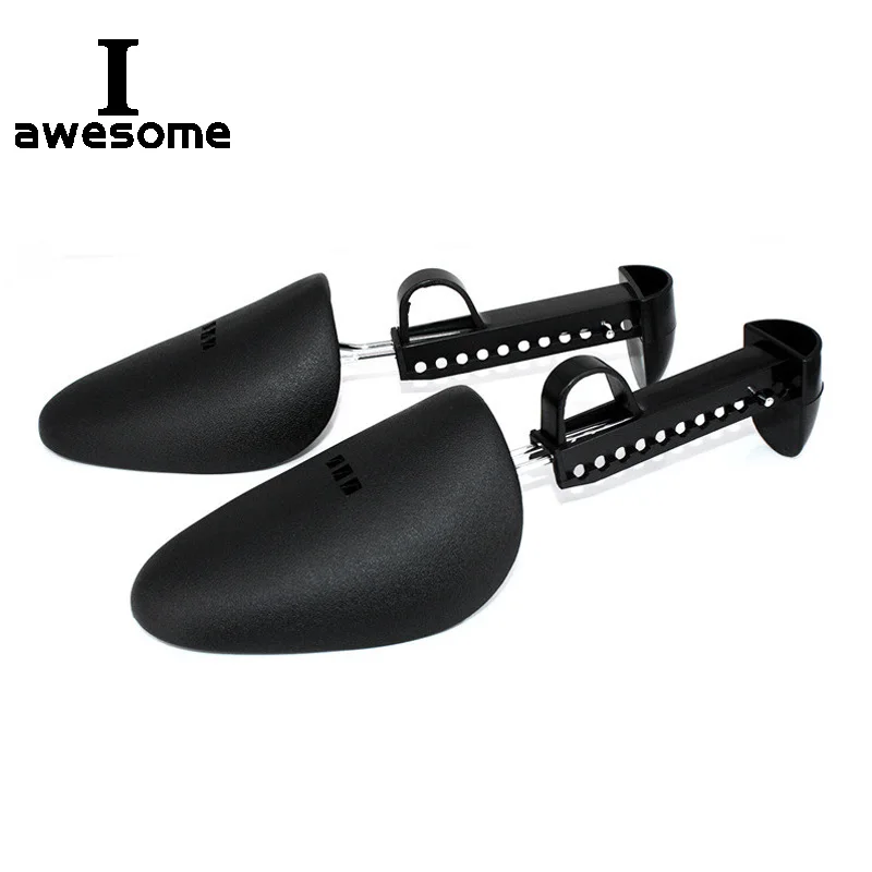 1 Pair Practical Plastic Adjustable Length Durable Black Women Men 2-Way Shoes Stretcher Tree Shaper Shoe Stretcher Holder-animated-img