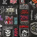 Band Rock Clothes Badges Iron On Patches Appliques Embroidered Music Punk Stripes for Clothes Jacket Jeans Diy Decoration preview-1