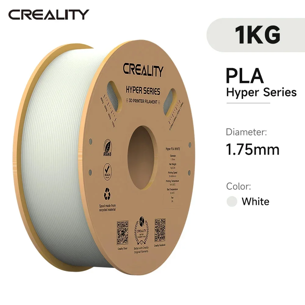 Αγορά AliExpress  Creality PLA Filament Hyper PLA High Speed 3D Printer  Filament 1.75mm 1kg(2.2lbs)/Spool Dimensional Accuracy for Most FDM Printe