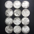 The 12 Chinese Zodiacs Gossip Copy Collect Commemorative Coins Mouse Cattle Tiger Rabbit Animal Home Decoration Medal Souvenirs preview-1