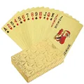 כסף קלפי משחק פלסטיק פוקר חפיסה נייר כסף פוקרים לארוז קלפי קסם כרטיס עמיד למים אוסף מתנות משחק לוח הימורים