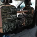 Tactical Seat Back Organizer Gun Rack Shotgun Holder Panel Accessories Universal Molle Vehicle Seat Cover Storage Pocket preview-1