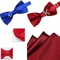 Men Ties Fashion Butterfly Party Wedding Bow Tie for Boys Girls Candy Solid Color Bowknot Wholesale Accessories Bowtie  gifts preview-3
