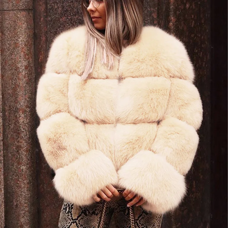 womens plus size fur coat