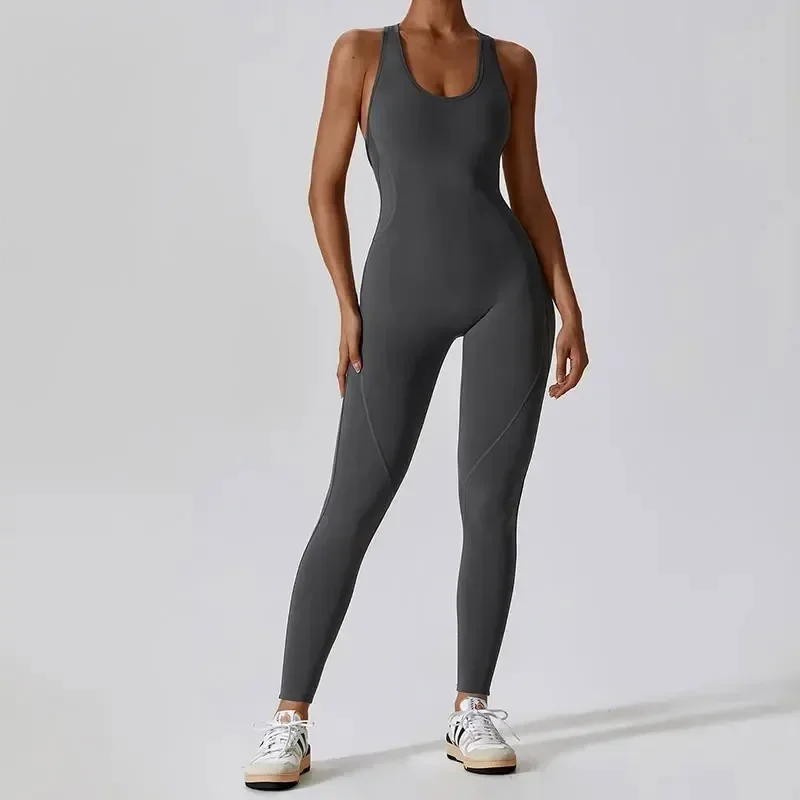 New Activewear Gym Clothing Set Yoga Wear Pilates Workout Clothes for Women Outfit Push-up Yoga Jumpsuit Fitness Sports Overalls-animated-img