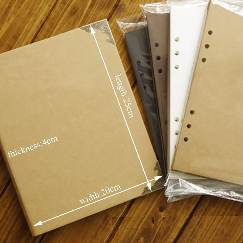 60 Pages Photo Album Kraft Paper Photocard Holder Book