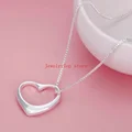 Fine wholesale 925 Sterling silver heart bracelets necklaces for women fashion designer wedding engagement sets Christmas gift preview-5